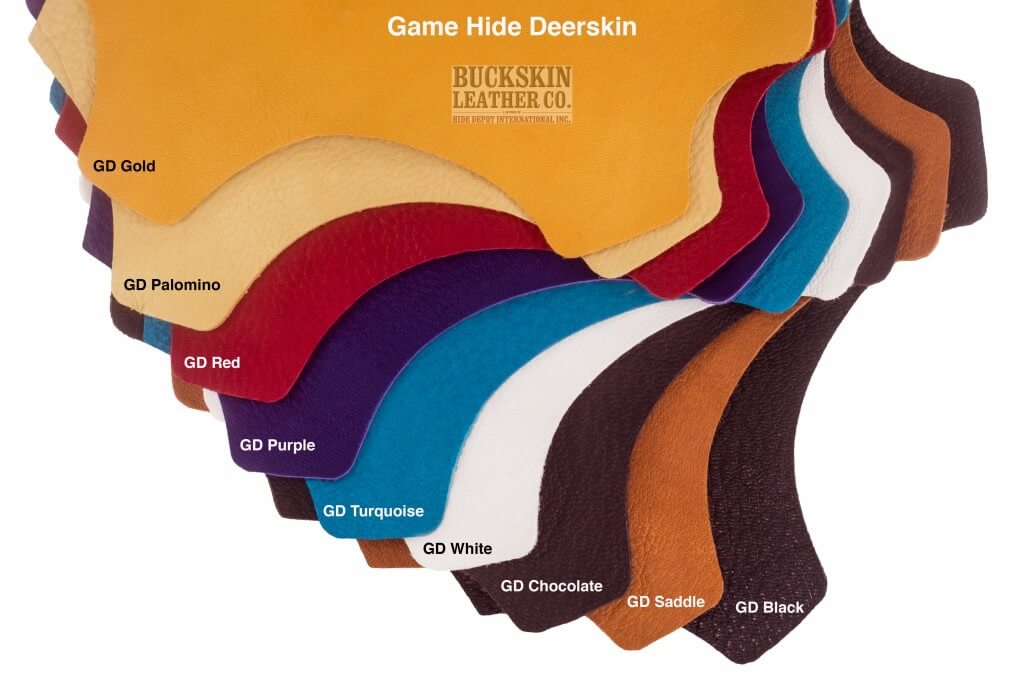 deerskin leather hides colors