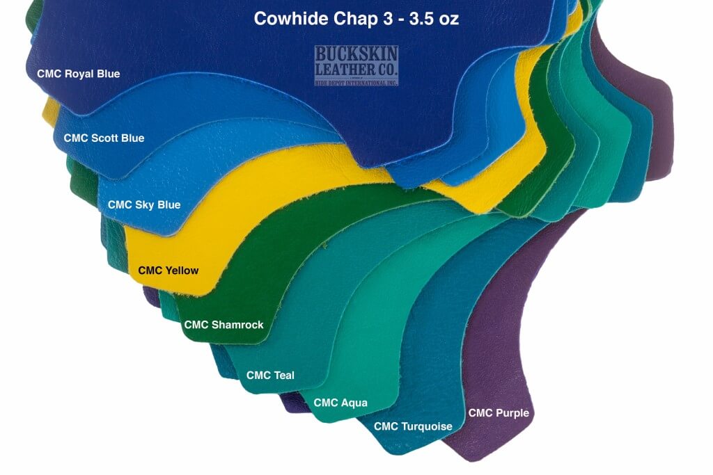 cowhide chap leather colors 1