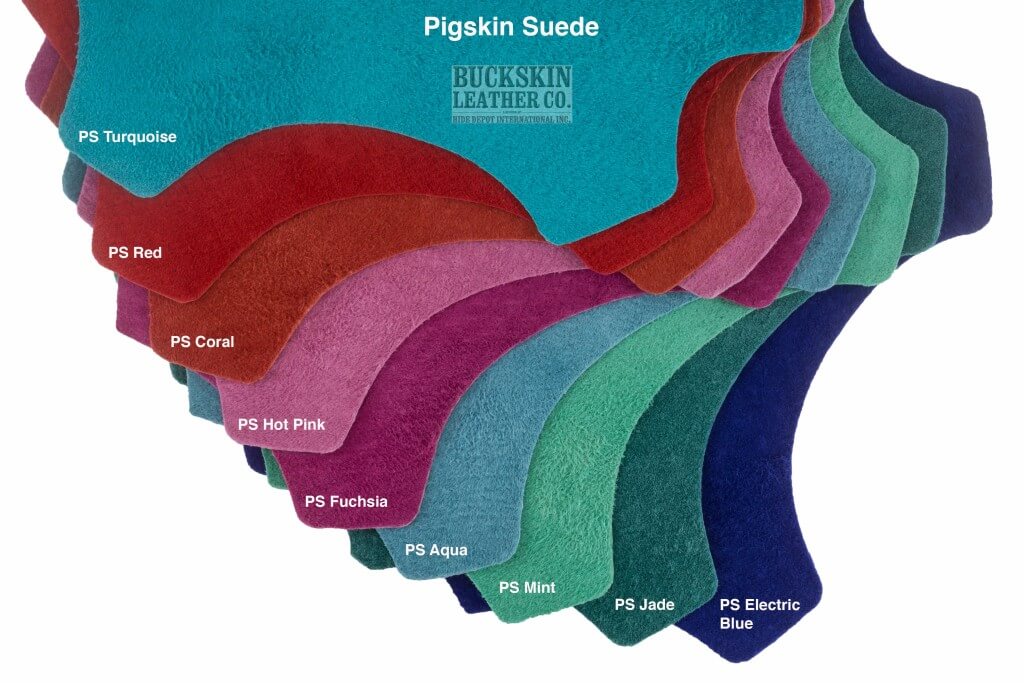 pigskin suede garment leather colors 
