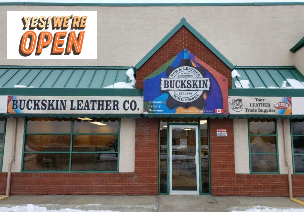 New Location - Buckskin Leather Company 10607 170 Street NW Edmonton AB T5P 4W2